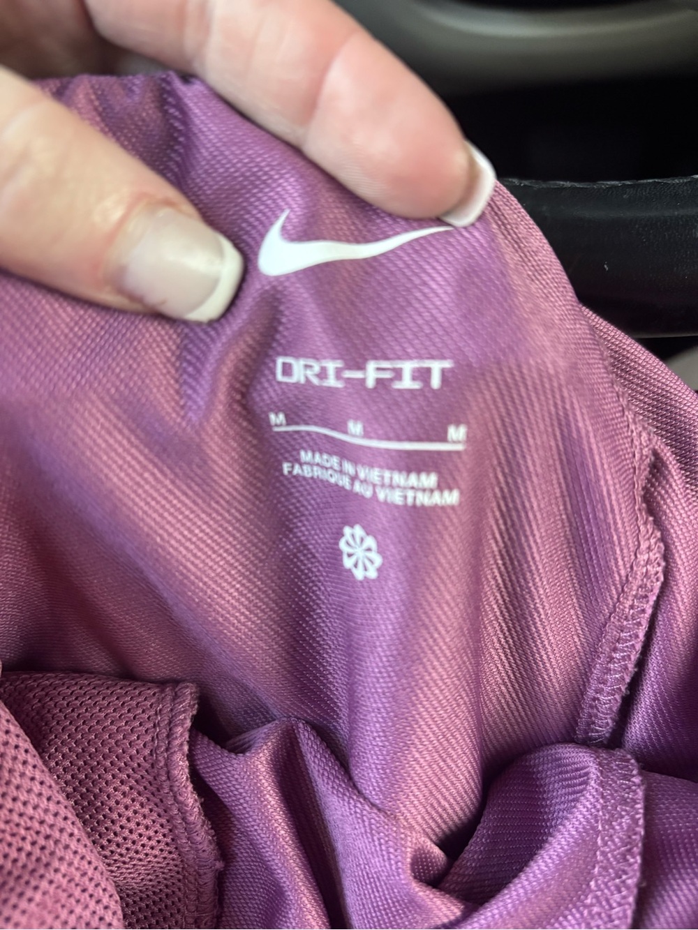 Nike Dri-FIT Athletic Top in Plum